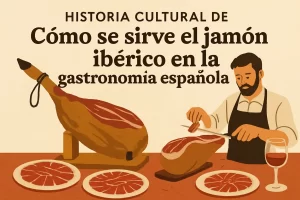historia cultural de Cómo se sirve el jamón ibérico en la gastronomía española