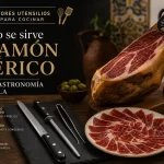 Mejores utensilios para cocinar: cómo se sirve el jamón ibérico en la gastronomía española