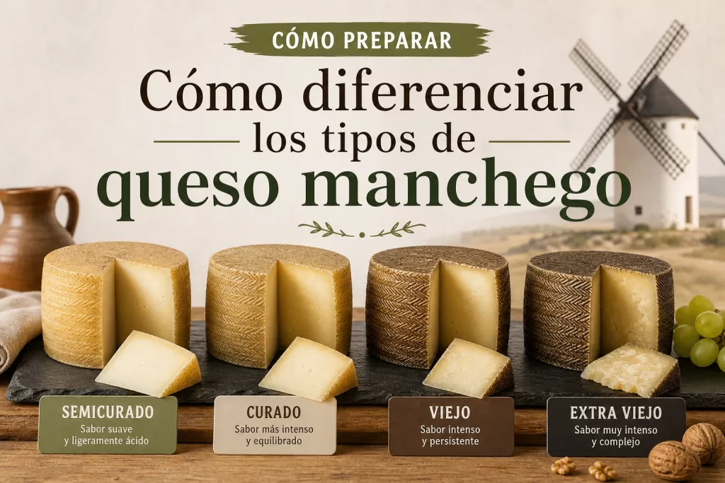 cómo preparar Cómo diferenciar los tipos de queso manchego