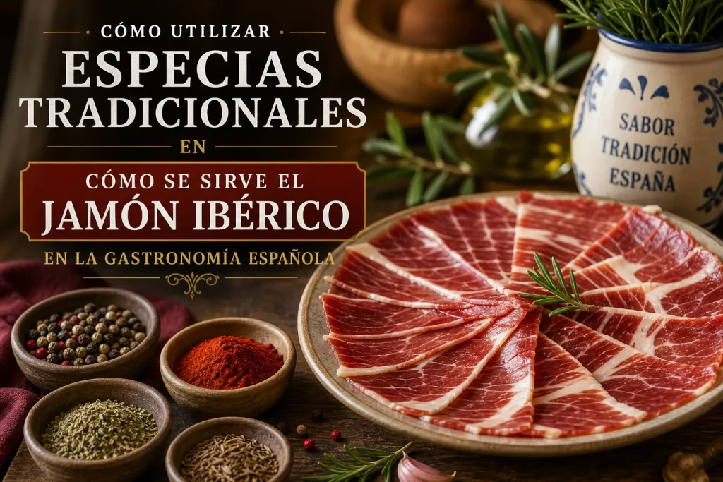 cómo utilizar especias tradicionales en Cómo se sirve el jamón ibérico en la gastronomía española