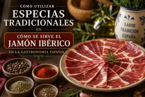 cómo utilizar especias tradicionales en Cómo se sirve el jamón ibérico en la gastronomía española