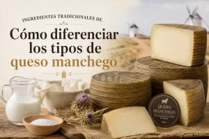 ingredientes tradicionales de Cómo diferenciar los tipos de queso manchego