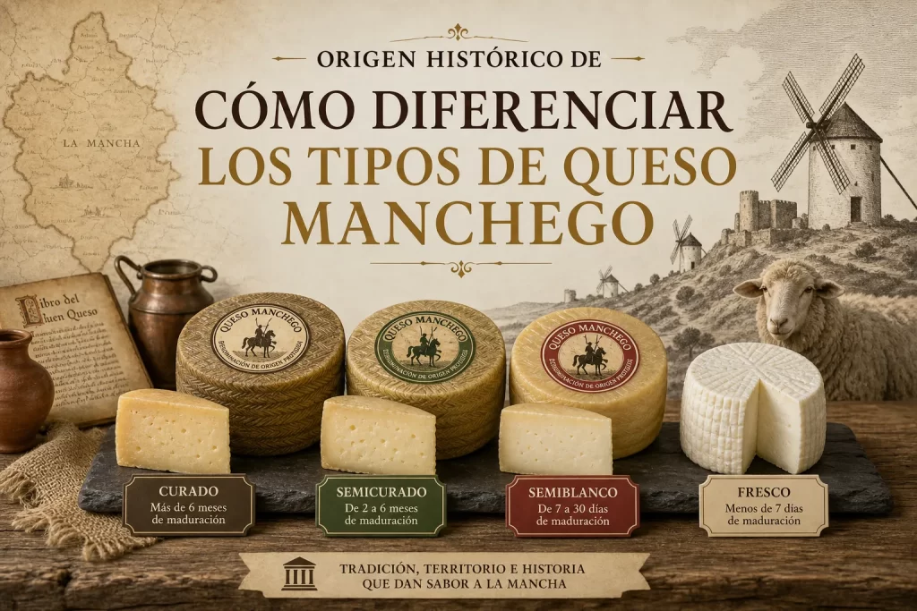 origen histórico de Cómo diferenciar los tipos de queso manchego