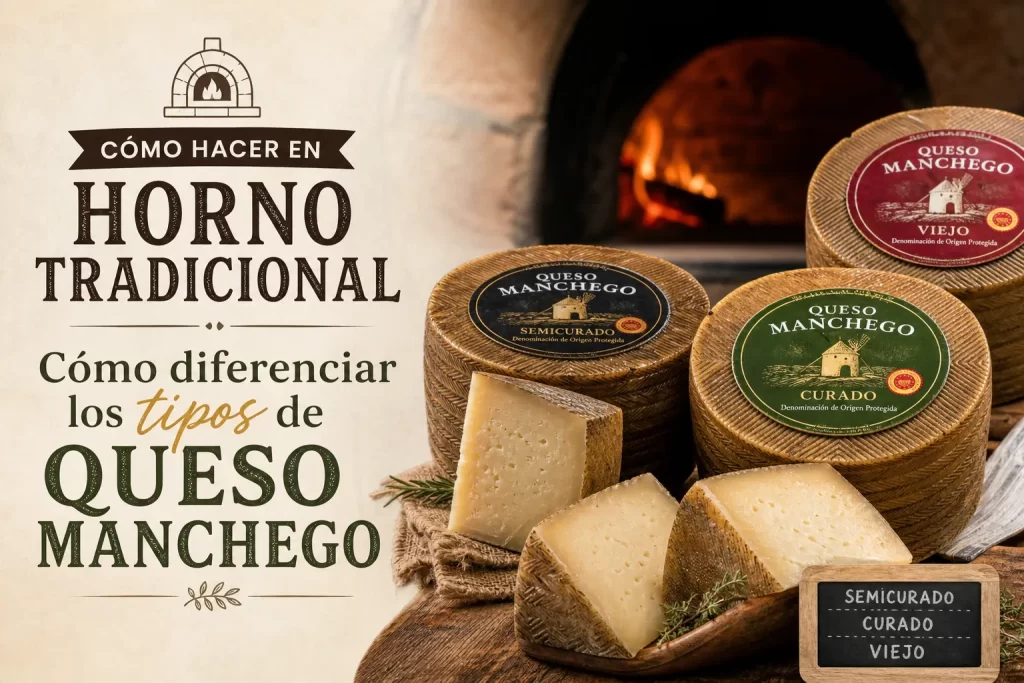 cómo hacer en horno tradicional Cómo diferenciar los tipos de queso manchego