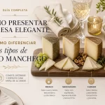 cómo presentar en mesa elegante Cómo diferenciar los tipos de queso manchego