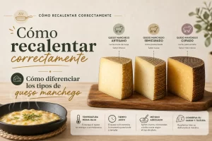 cómo recalentar correctamente Cómo diferenciar los tipos de queso manchego