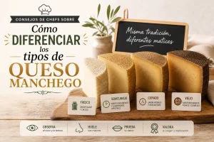 consejos de chefs sobre Cómo diferenciar los tipos de queso manchego