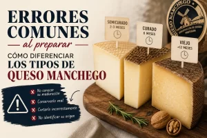 errores comunes al preparar Cómo diferenciar los tipos de queso manchego