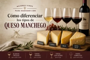 mejores vinos para maridar con Cómo diferenciar los tipos de queso manchego