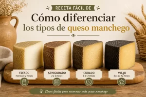 receta fácil de Cómo diferenciar los tipos de queso manchego