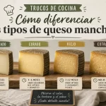 trucos de cocina para Cómo diferenciar los tipos de queso manchego