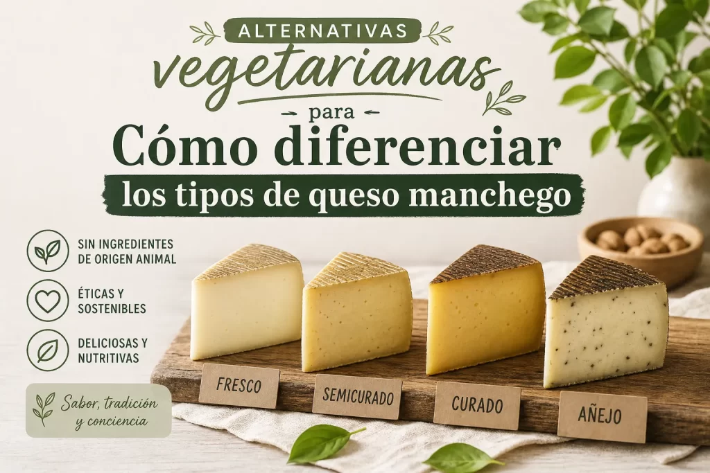 alternativas-vegetarianas-para-Como-diferenciar-los-tipos-de-queso-manchego - Recetitas.Com alternativas vegetarianas para Cómo diferenciar los tipos de queso manchego