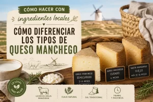cómo hacer con ingredientes locales Cómo diferenciar los tipos de queso manchego