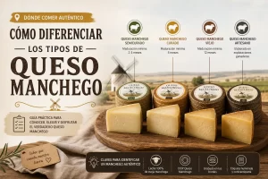 dónde comer auténtico Cómo diferenciar los tipos de queso manchego