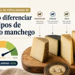 nivel de popularidad de Cómo diferenciar los tipos de queso manchego