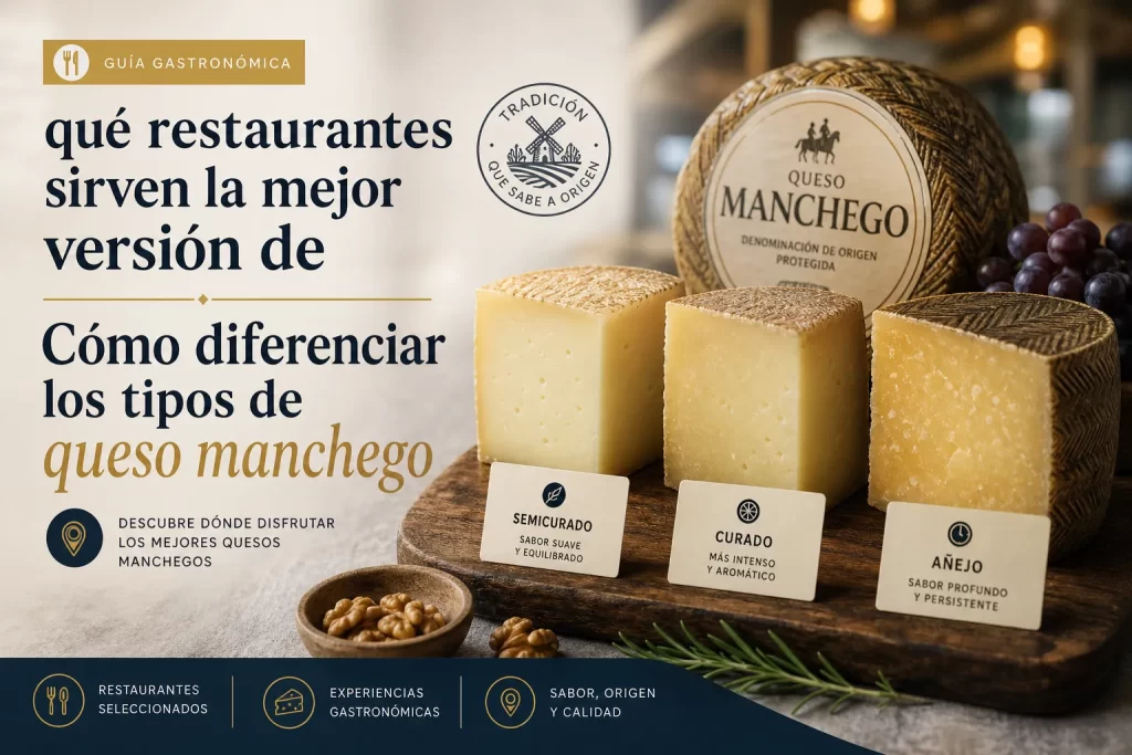 que-restaurantes-sirven-la-mejor-version-de-Como-diferenciar-los-tipos-de-queso-manchego - Recetitas.Com qué restaurantes sirven la mejor versión de Cómo diferenciar los tipos de queso manchego